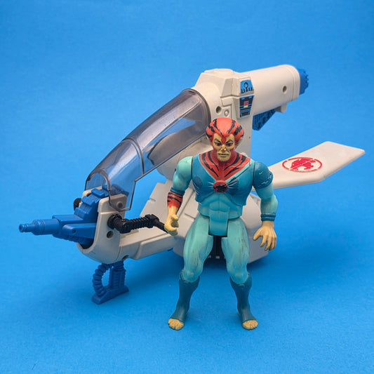 THUNDERCATS ☆ HOVERCAT TURBO CRAFT & TYGRA Figure Vehicle ☆ Vintage LJN 80s