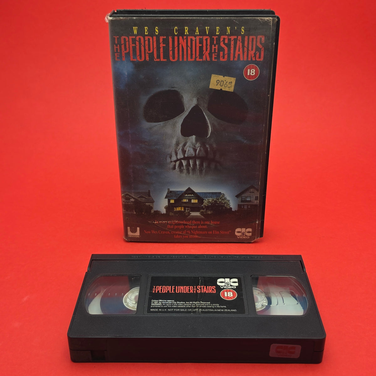 VHS Video ☆ THE PEOPLE UNDER THE STAIRS ☆ 18 Cert Ex Rental Big Box Vintage Tape