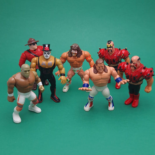 WWF HASBRO ☆ 7x Bundle LEGION OF DOOM Warrior Vintage Wrestling Figure ☆ Original 90s