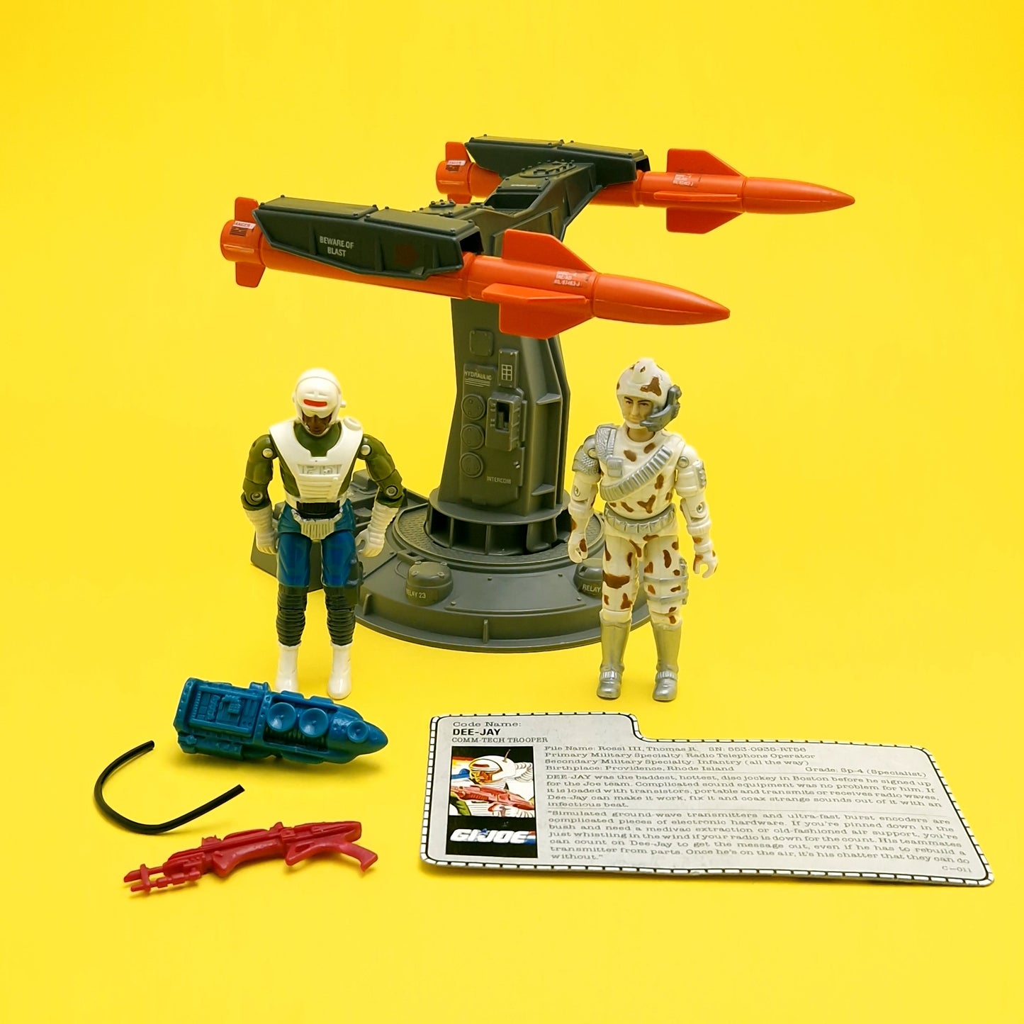 ACTION FORCE ☆ Air Defense & DEEJAY Avalanche Action Figures Accessories Bundle ☆ G.I.JOE Hasbro original