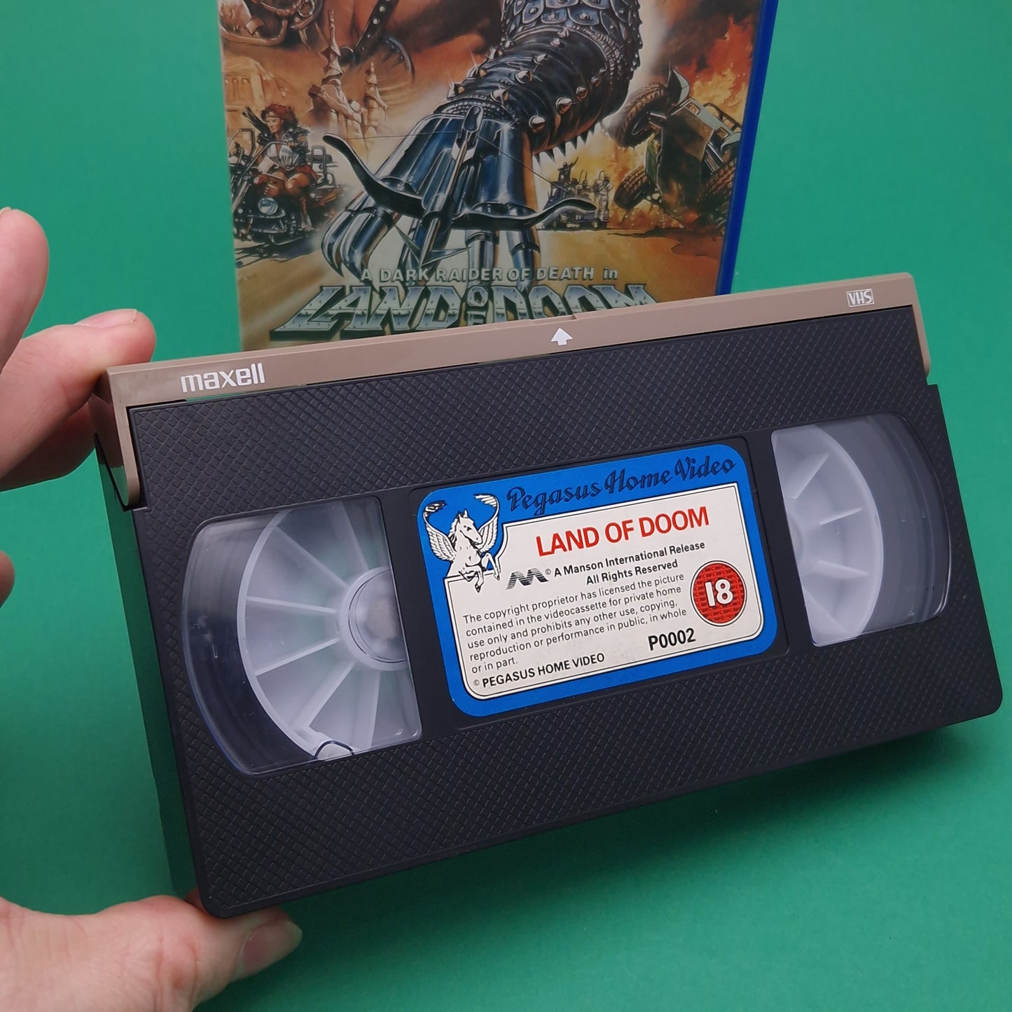 VHS Video ☆ LAND OF THE DOOM ☆ 80s Big Box Ex Rental 18 Vintage