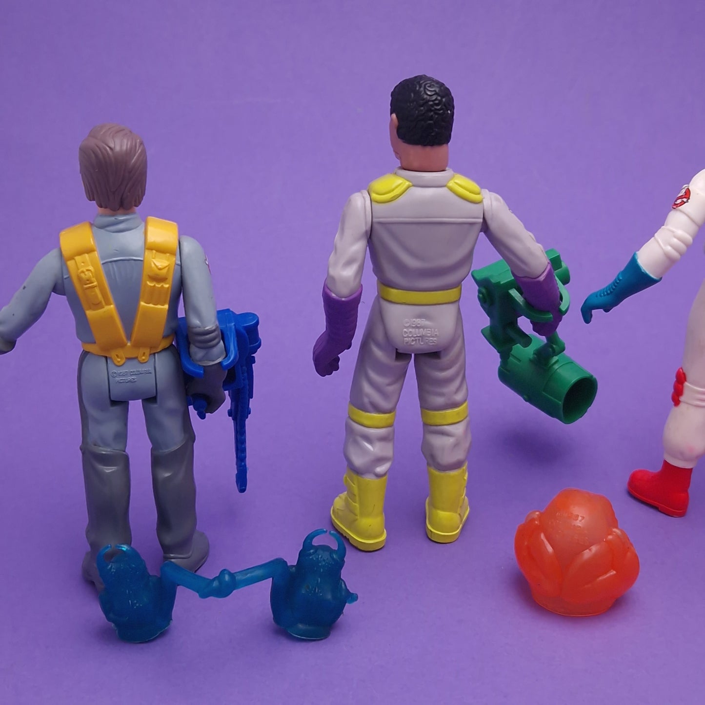 GHOSTBUSTERS ☆ FRIGHT FEATURES SET OF 5 Vintage Figure ☆ COMPLETE 80s Kenner