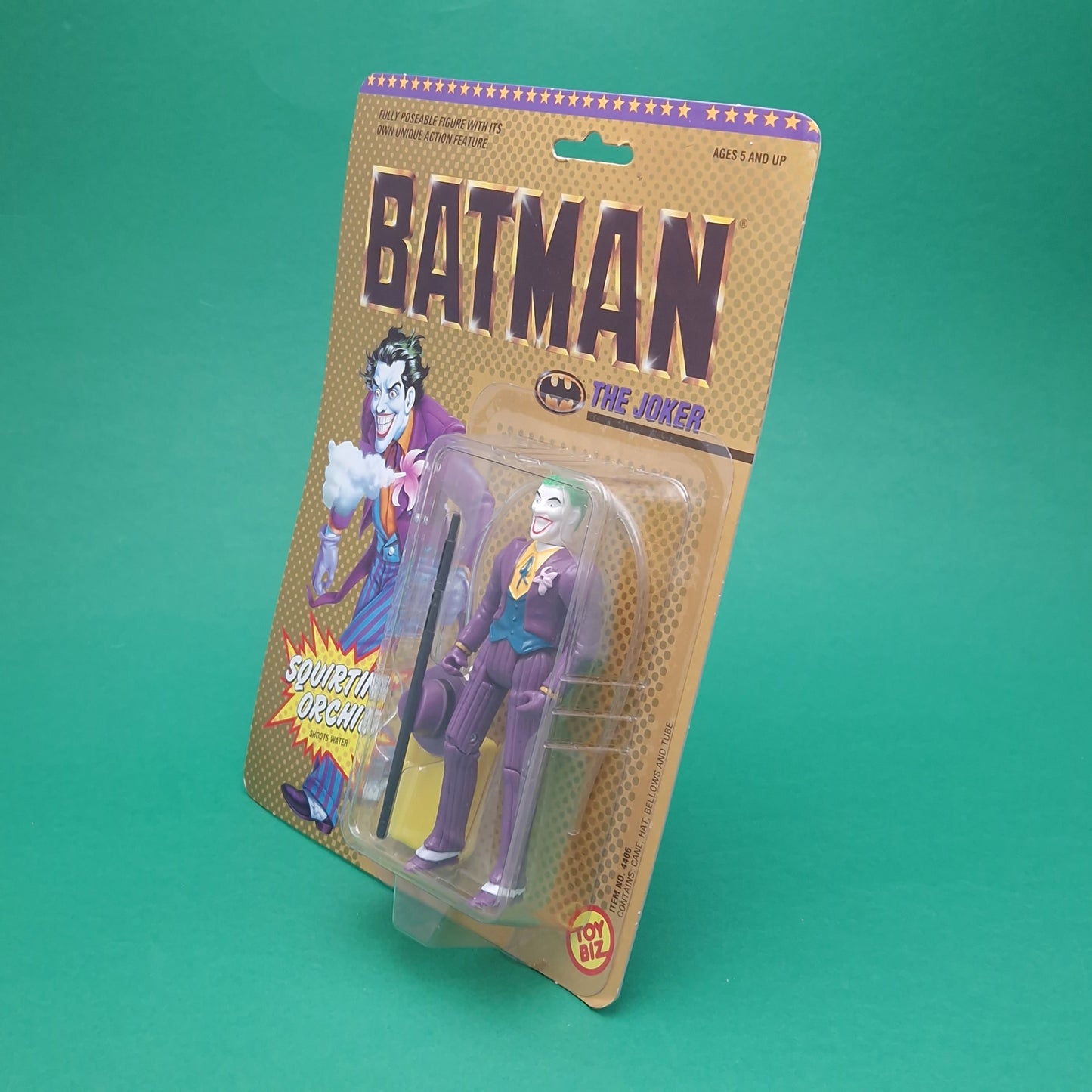BATMAN 89 ☆ Vintage THE JOKER DC SUPER HEROES Figure ☆ Carded Sealed Original Toybiz 1989