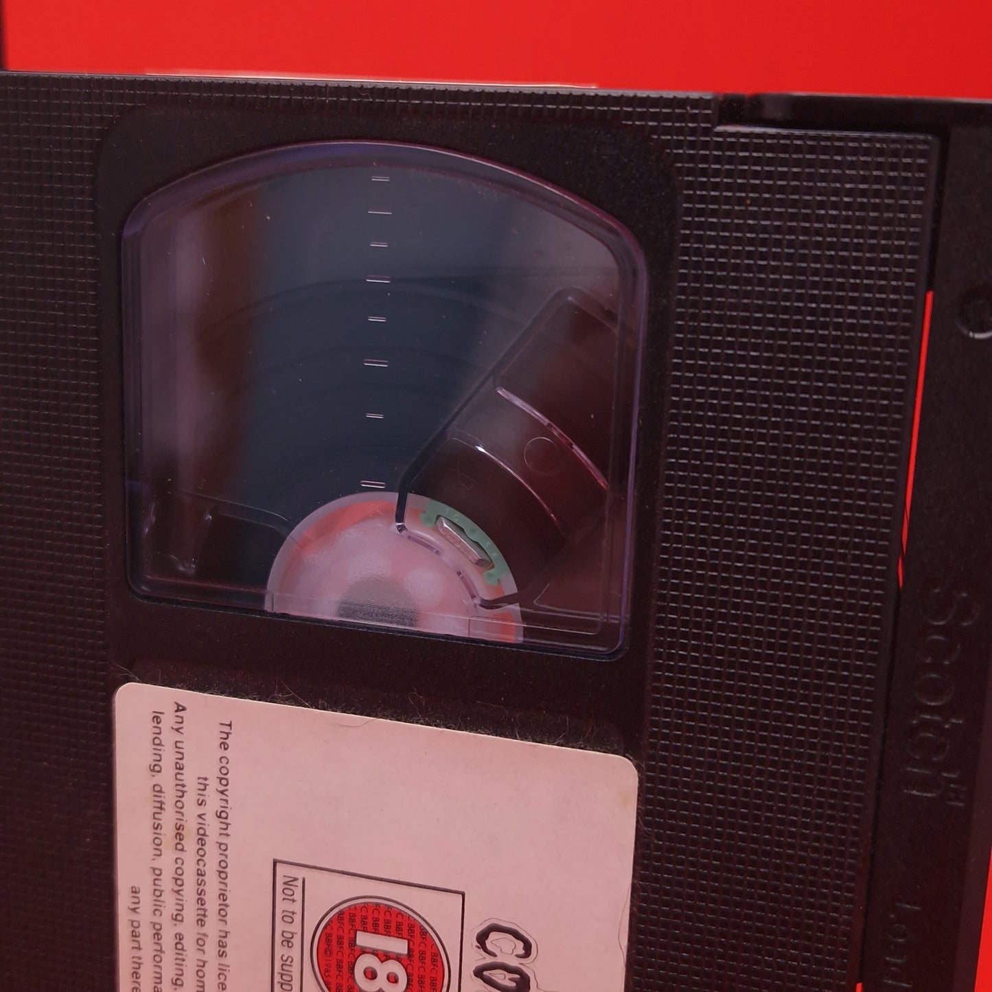 VHS Video ☆ HORROR CONVENTION (Nightmare in Blood) Case Tape Cassette Vintage 18 cert