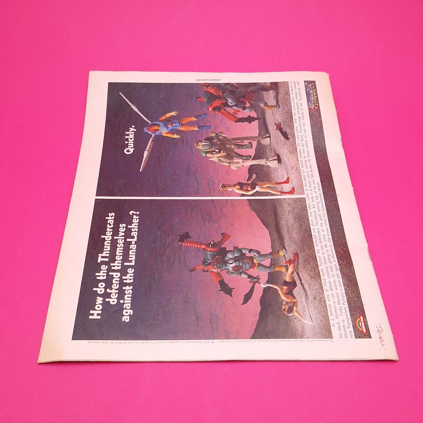 THUNDERCATS COMIC ☆ Vol 71 Vintage Original ☆ 80s Marvel