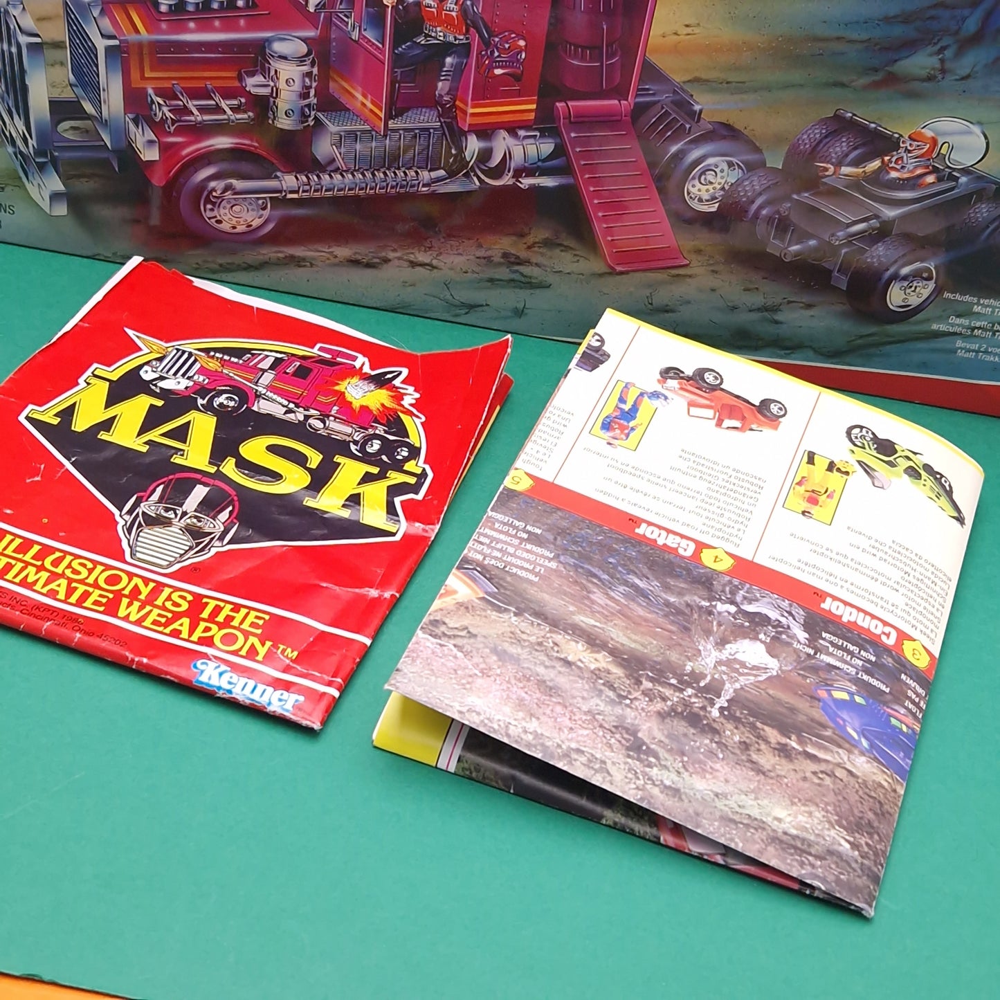 M.A.S.K ☆ RHINO Matt Trakker & Bruce Sato ☆ Loose Vintage MASK Kenner 80s