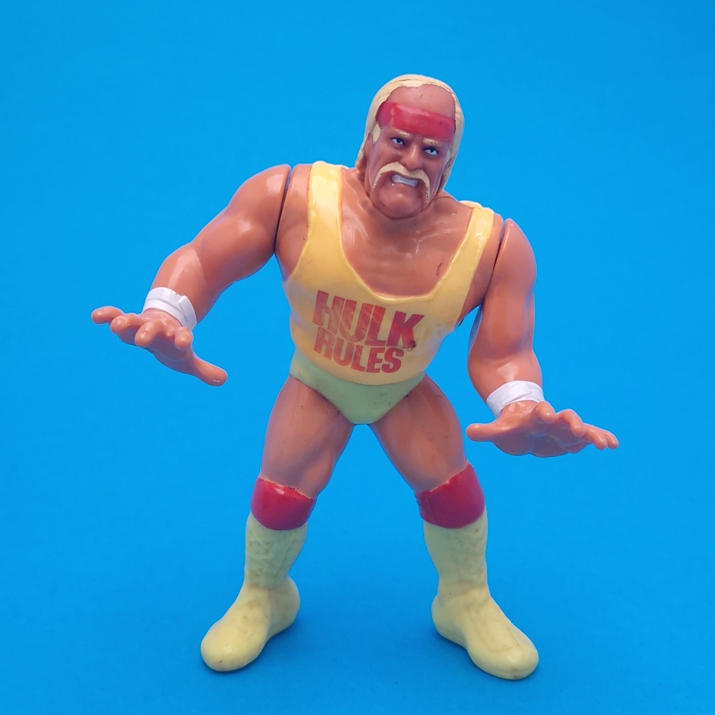 WWF HASBRO ☆ HULK HOGAN Vintage Wrestling Figure ☆ Original 90s Series 1 Bio Card