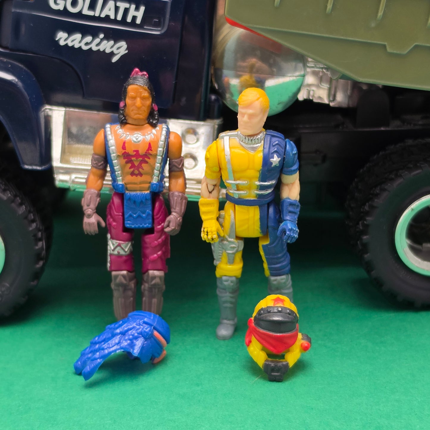 M.A.S.K ☆ GOLIATH Matt Trakker & Nevada ☆ BOXED Vintage MASK Kenner 80s