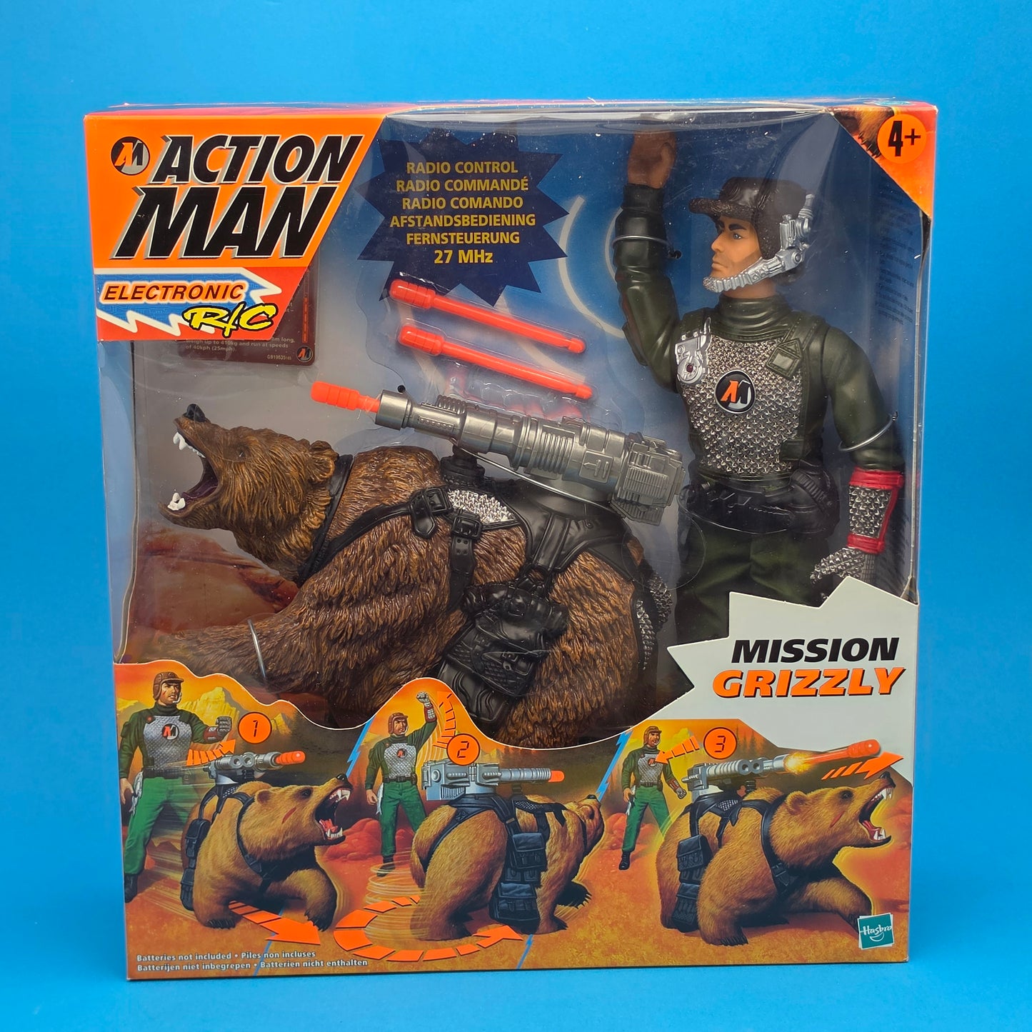ACTION MAN ☆ MISSION GRIZZLY Figure Doll ☆ Vintage HASBRO SEALED BOXED 90's
