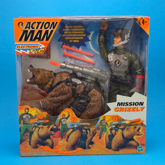 ACTION MAN ☆ MISSION GRIZZLY Figure Doll ☆ Vintage HASBRO SEALED BOXED 90's