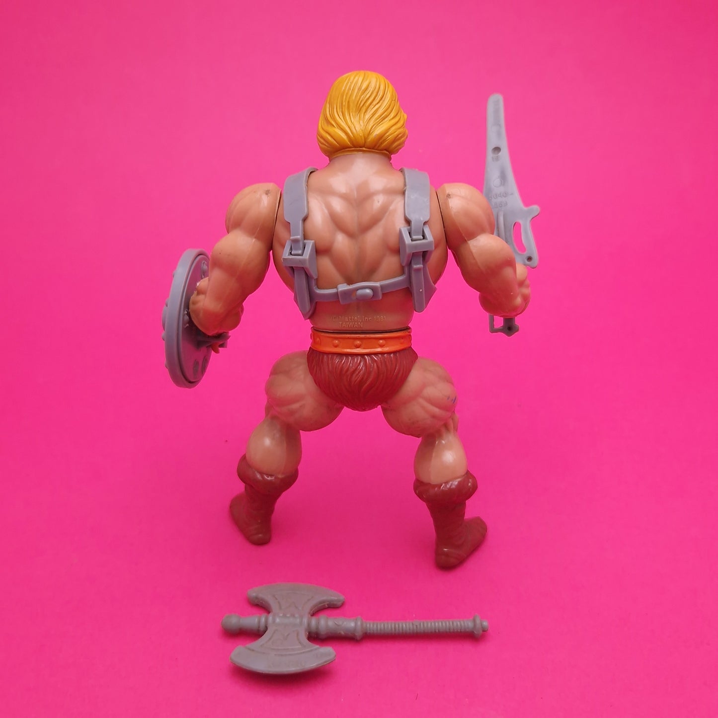 MASTERS OF THE UNIVERSE ☆ HE-MAN & WIND RAIDER Vintage Figure ☆ MOTU Loose 80s Mattel Original