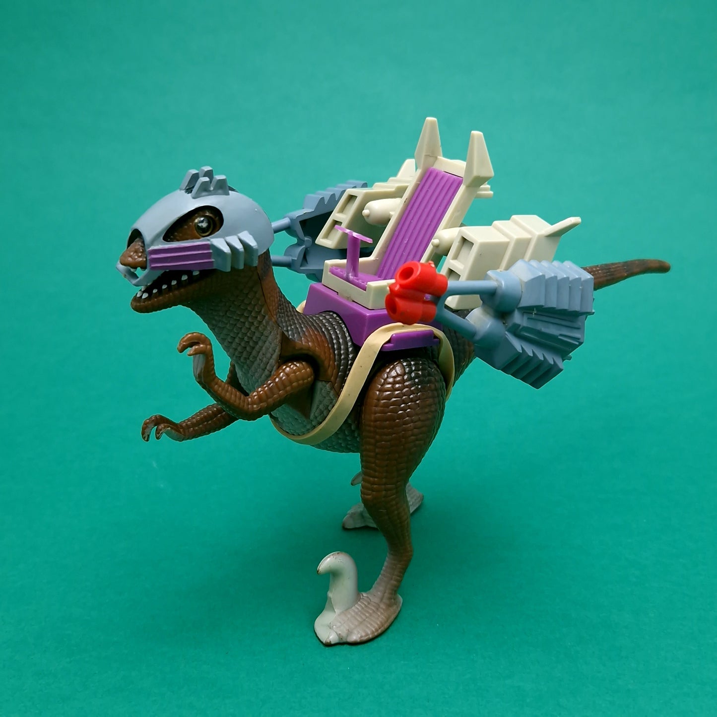 DINO RIDERS ☆ DEINONYCHUS with Antor Action Figure ☆ Vintage TYCO 80s