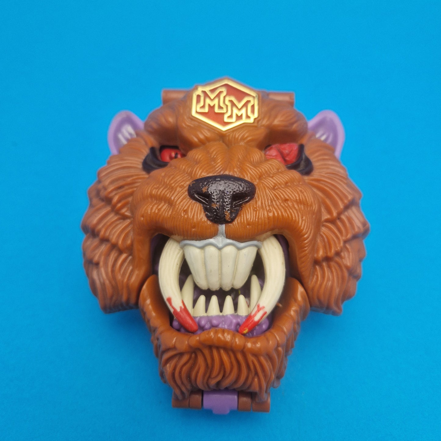 MIGHTY MAX ☆ GRAPPLES WITH BATTLE CAT Doom Zones Max Vintage Figure Complete ☆ Playset