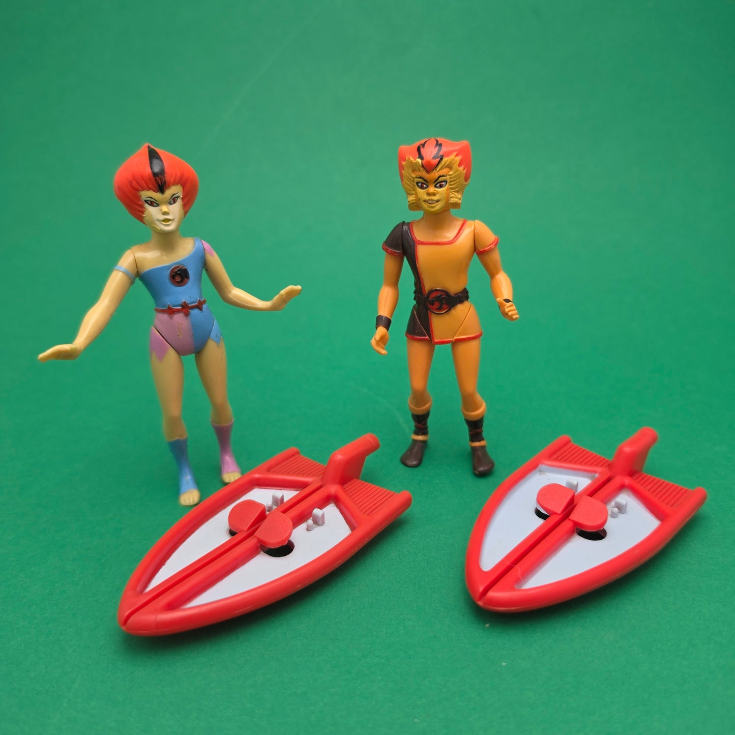 THUNDERCATS ☆ WILYKAT & WILYKAT Boards Action Figure ☆ Vintage LJN Complete Original 80s Loose