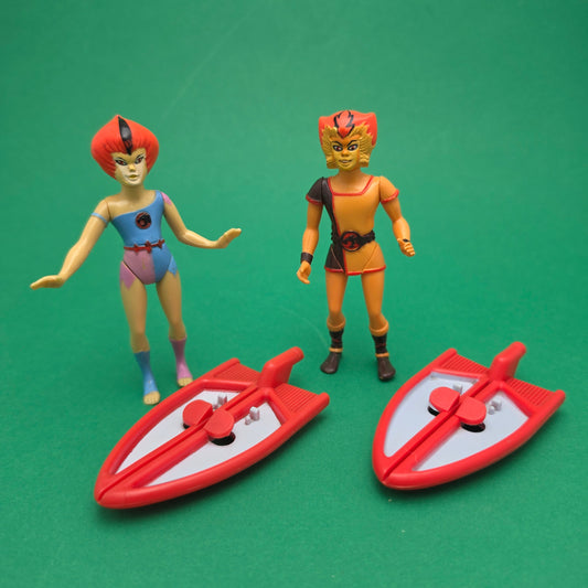THUNDERCATS ☆ WILYKAT & WILYKAT Boards Action Figure ☆ Vintage LJN Complete Original 80s Loose