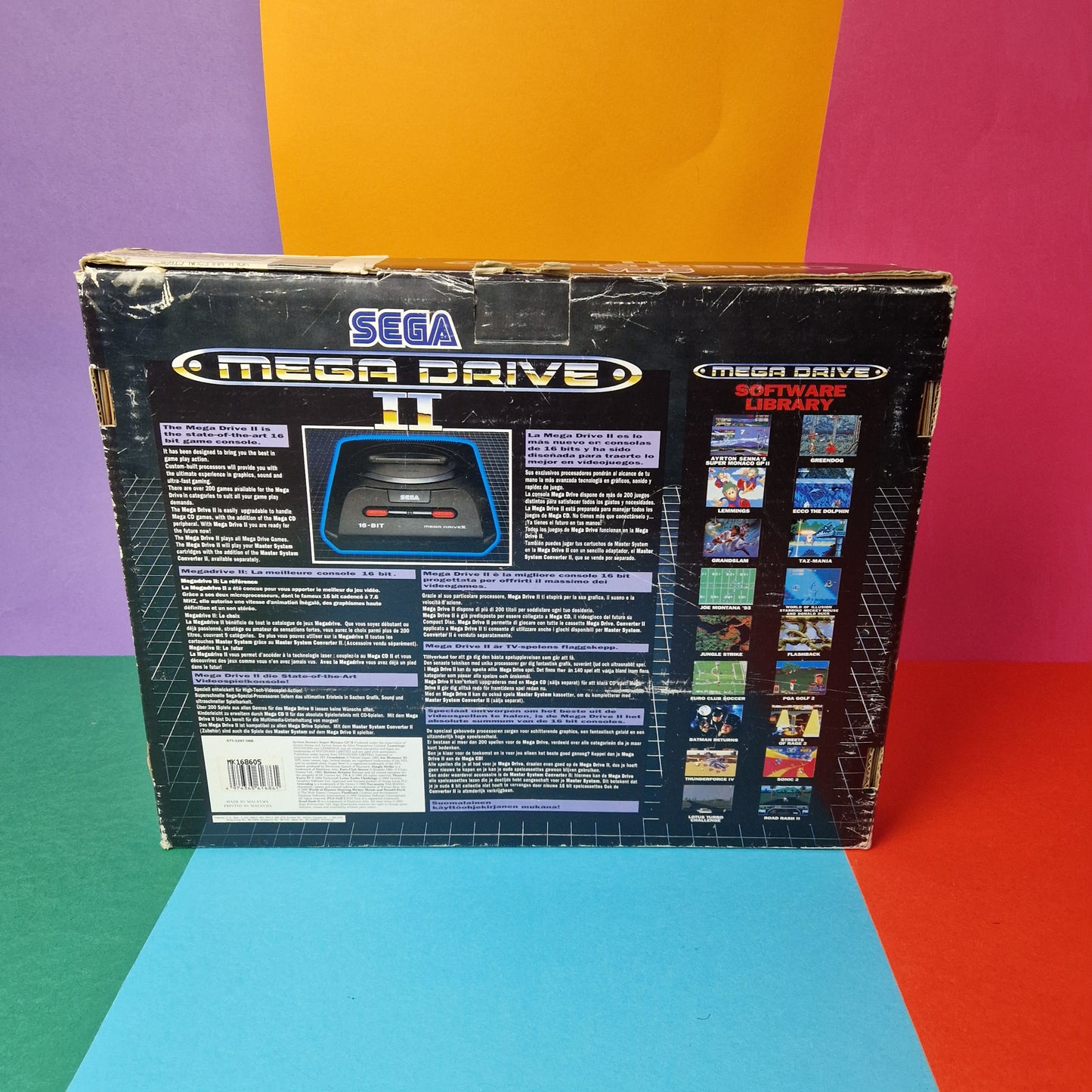 SEGA MEGADRIVE ☆ MEAGDRIVE 2 BOXED SONIC MEGA GAMES 1 Bundle CONSOLE ☆ Vintage Retro Controllers