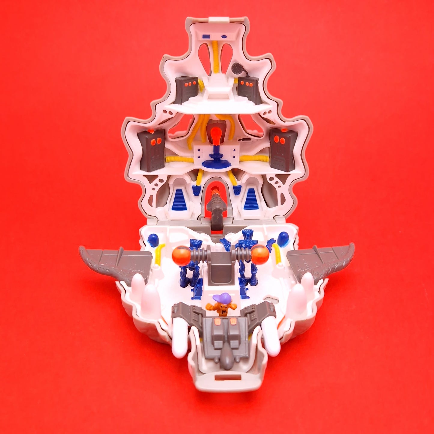 MIGHTY MAX ☆ TERMINATES WOLFSHIP 7 Doom Zones Orange Max Vintage Figure Playset ☆ Complete