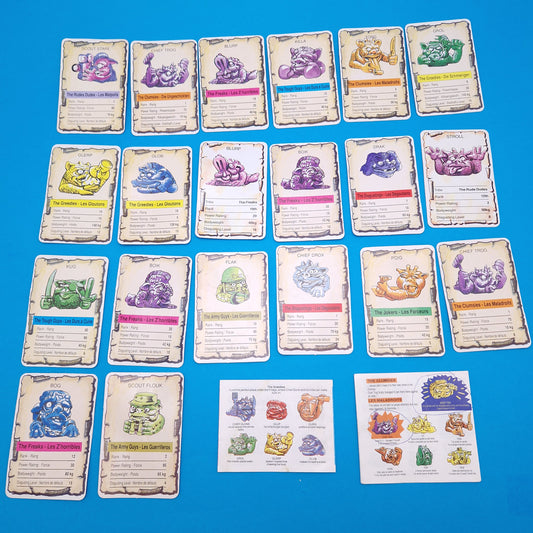 MINI BOGLINS ☆ BUNDLE Of 20x POWER CARDS for Mini Figure ☆ Ideal Seven Towns