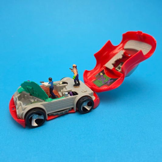 ACTION MAN ☆ MICRO POWER Transforming Red Car Playset ☆ Vintage Bluebird 90s
