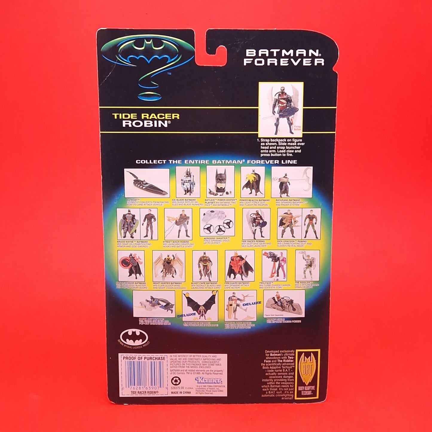 BATMAN FOREVER ☆ Target Exclusive TIDE RACER ROBIN Figure ☆ Vintage Kenner CARDED