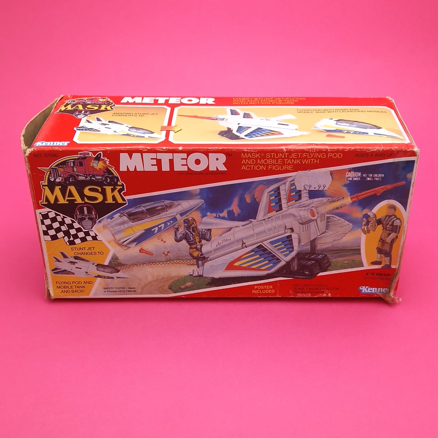 M.A.S.K ☆ METEOR Ace Riker ☆ BOXED Near Complete Vintage MASK Kenner 80s US Box