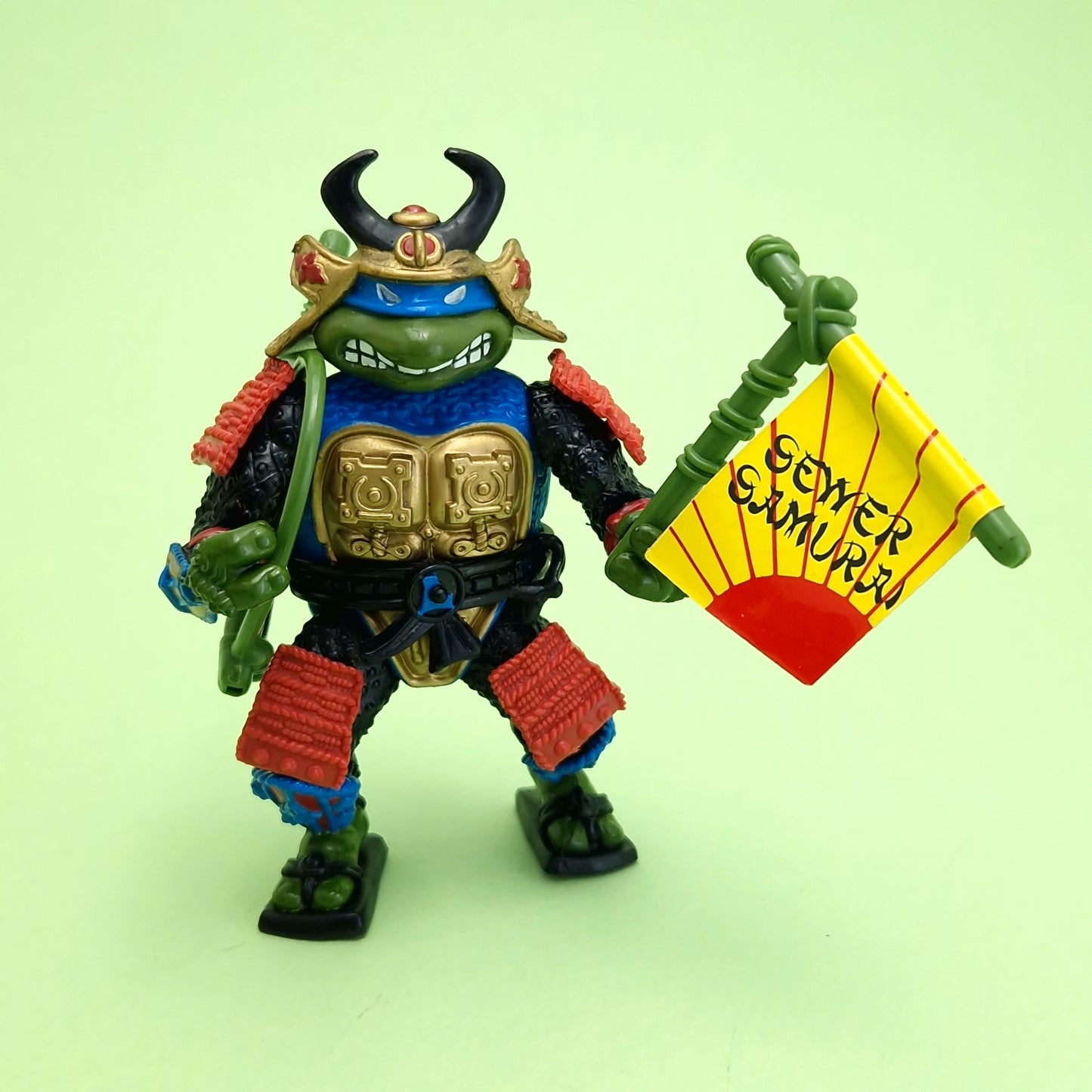 TEENAGE MUTANT NINJA TURTLES ☆ SEWER SAMURAI LEO Vintage Action Figure ☆ 90s Loose