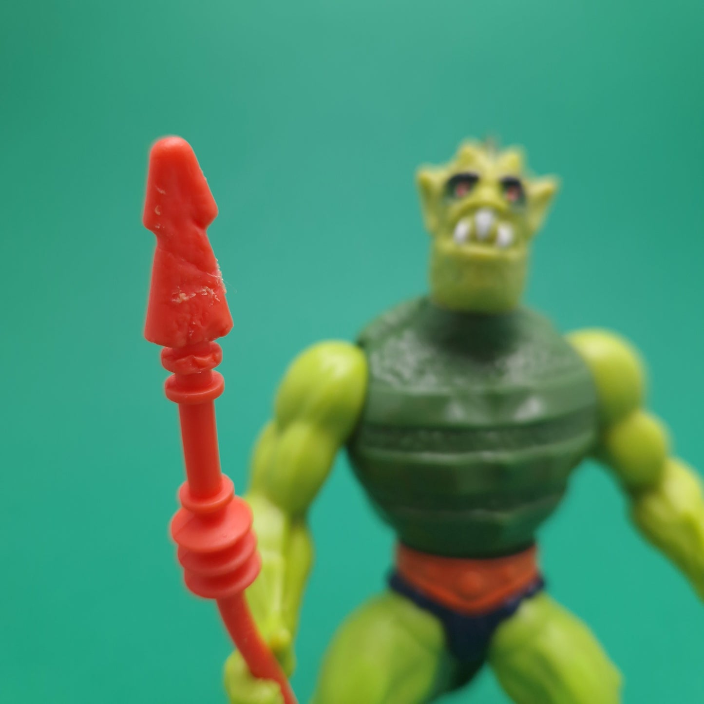 MASTERS OF THE UNIVERSE ☆ WHIPLASH Vintage Figure ☆ MOTU Loose 80s Mattel Original
