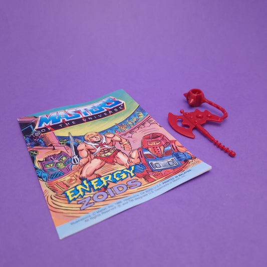MASTERS OF THE UNIVERSE ☆ AXE & Mini Comic FOR ROTAR Vintage Figure ☆ MOTU Loose 80s Mattel