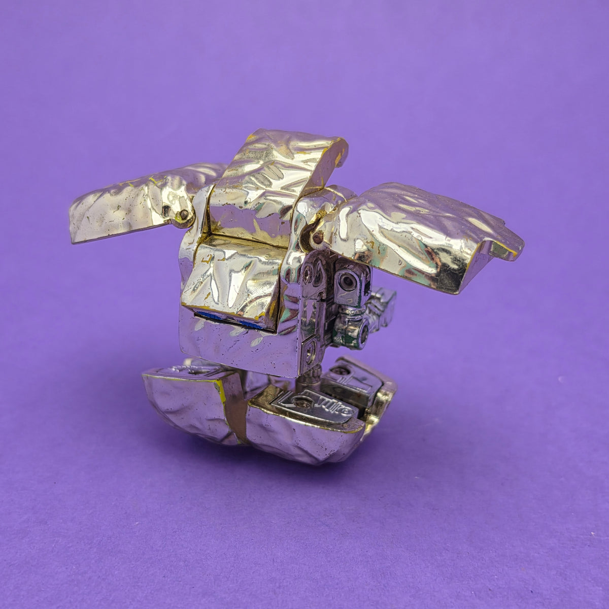 GOBOTS ROCK LORDS ☆ NUGGIT Chrome Nice Figure ☆ Vintage 80s Tonka