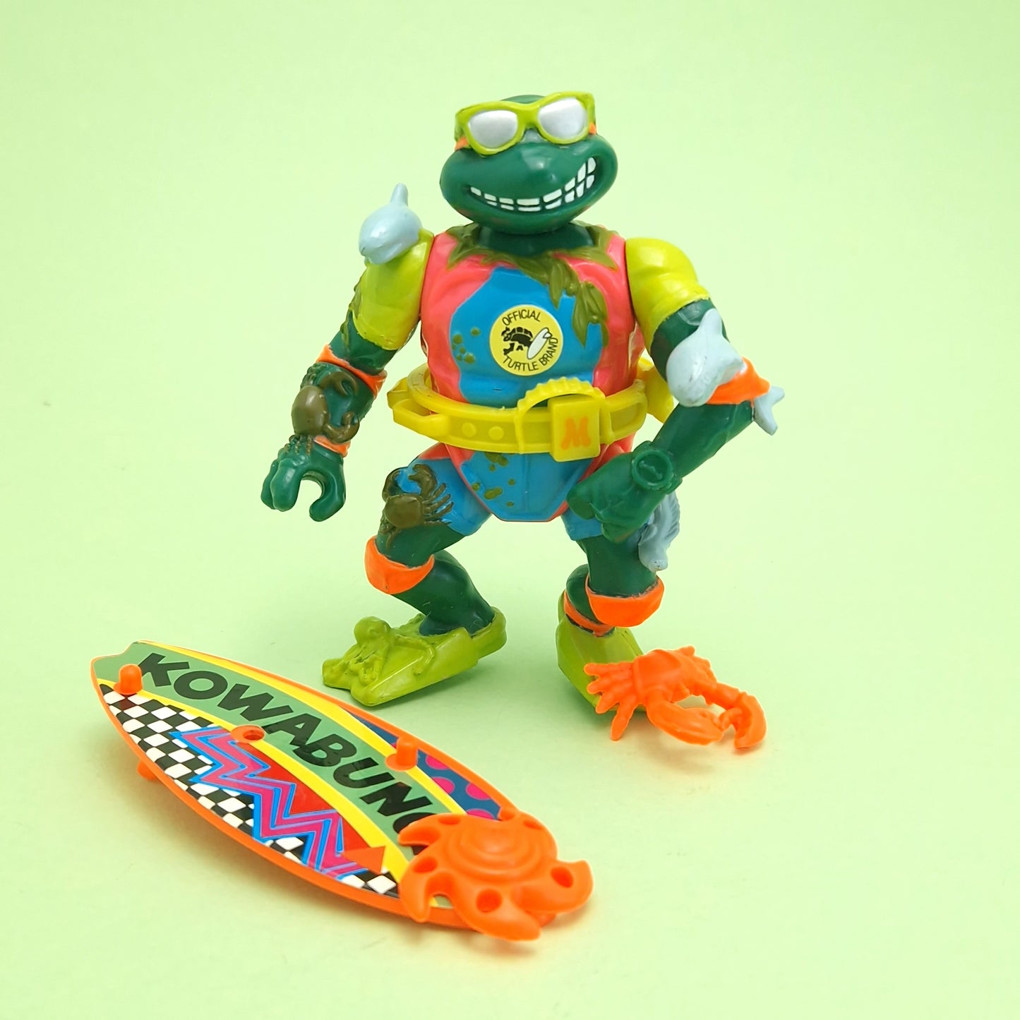 TEENAGE MUTANT NINJA TURTLES ☆ SEWER SURFER MIKE Vintage Action Figure ☆ 90s Loose