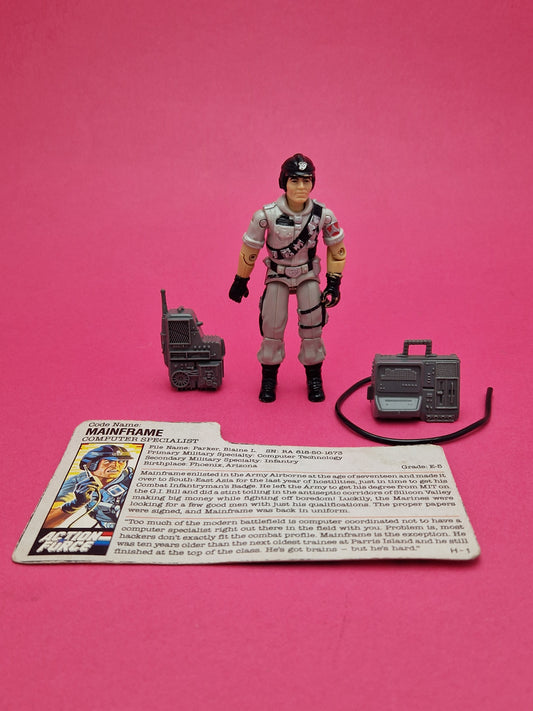 GI JOE ☆ MAINFRAME Action Figure ☆ Vintage Action Force Hasbro 1986