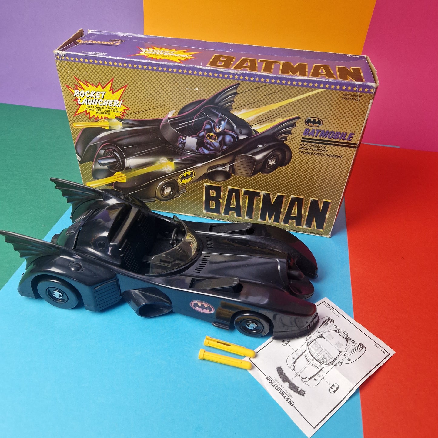 BATMAN 89 ☆ BATMOBILE BATMAN DC SUPER HEROES Figure Vehicle ☆ Original Boxed Toybiz 1989