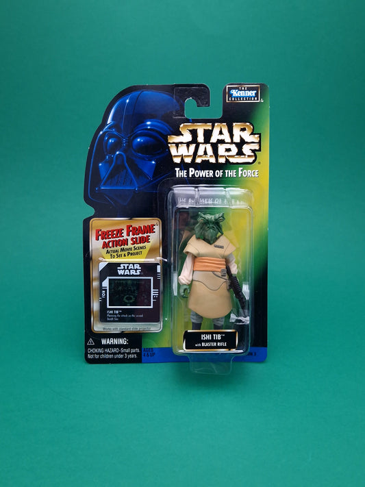 STAR WARS POTF ☆ Freeze Frame ISHI TIB Figure ☆ MOC Sealed Carded Kenner Power of the Force