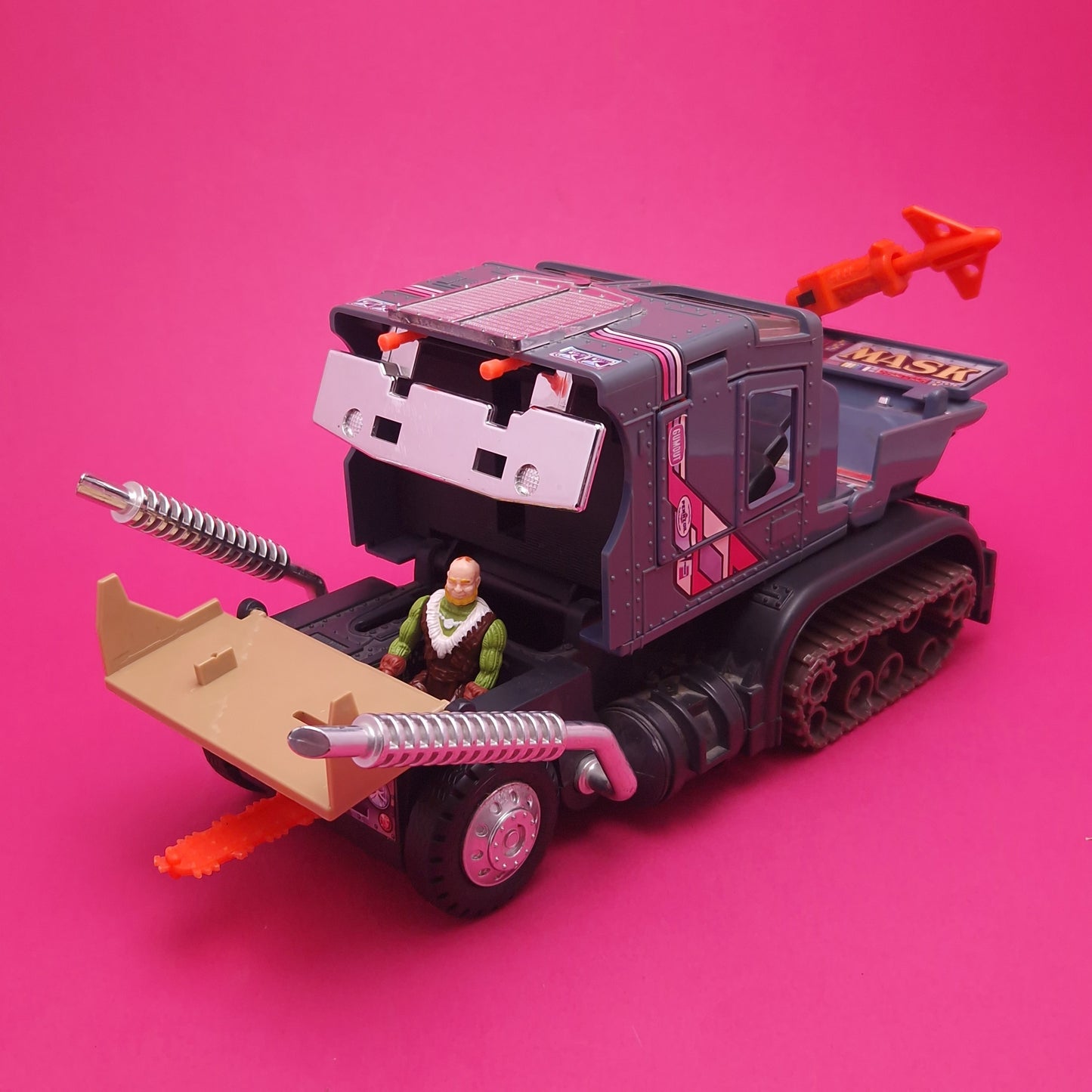 M.A.S.K ☆ BULLDOG / BULLDOZE Boris Buskin ☆ Loose Vintage MASK Kenner 80s