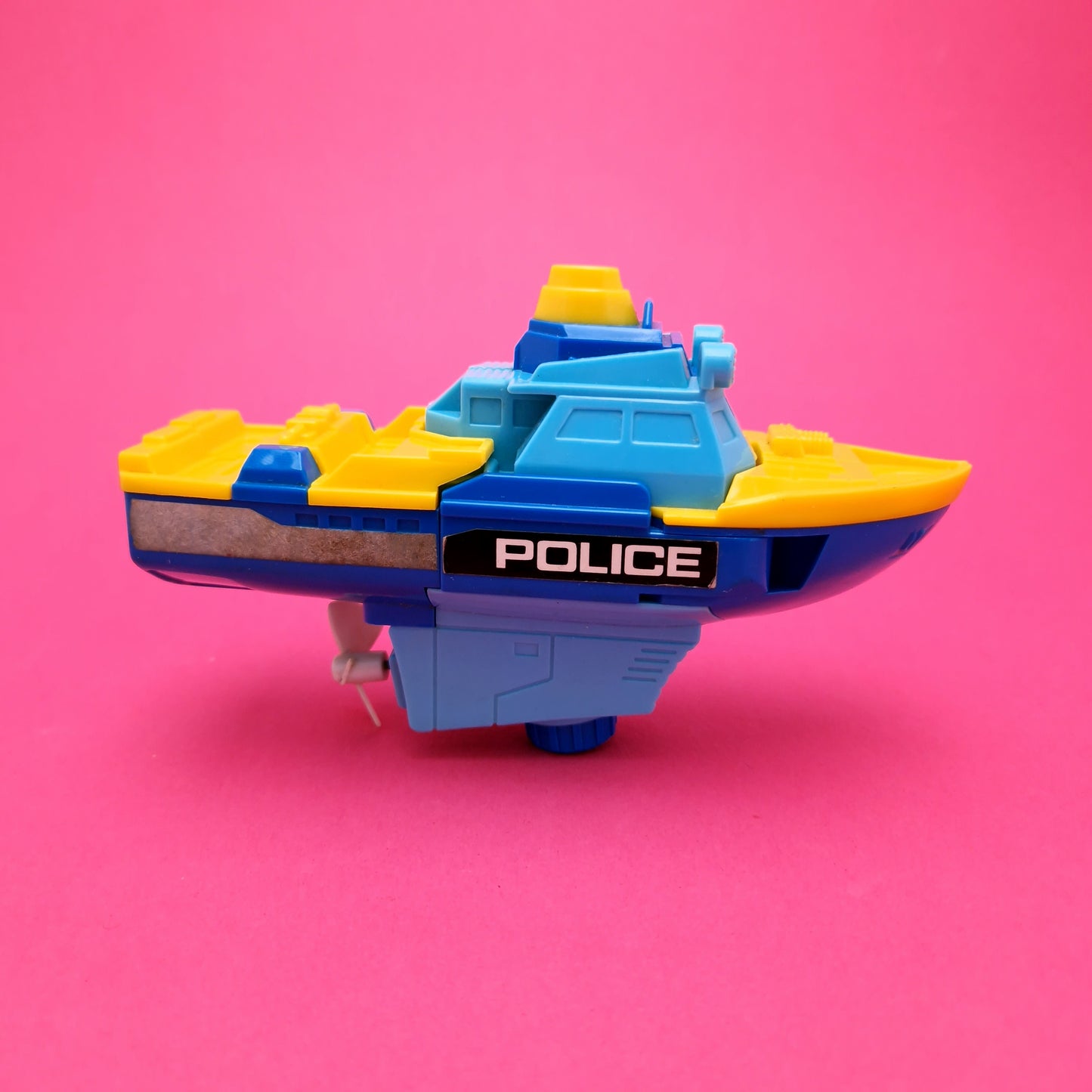 MASUDAYA ☆ TRANSFORMING MOTOR BOAT ROBOT Figure ☆ Sea Defenders 80's Robot Vintage HONG KONG