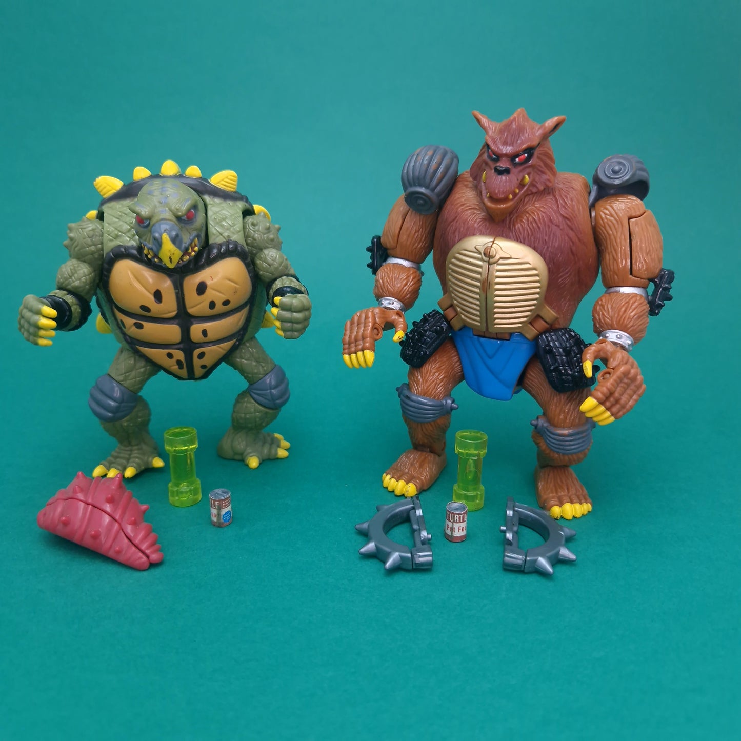 TEENAGE MUTANT NINJA TURTLES ☆ TOKKA & RAHZAR Mutations Figure ☆ Vintage Loose