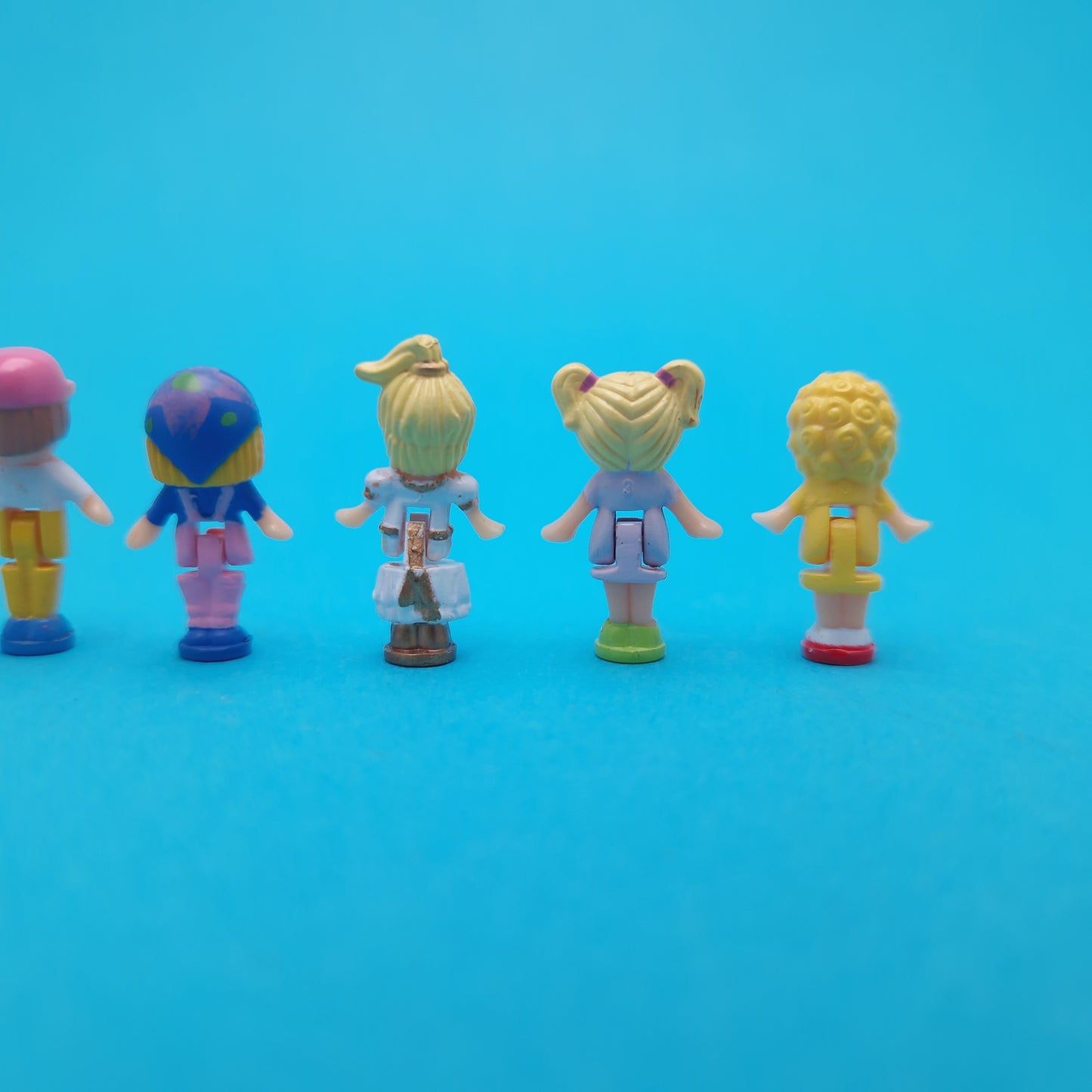 POLLY POCKET ☆ RINGS Bundle Sports Car Bed time Dress Up Vintage Figure Playset ☆ Original 1989