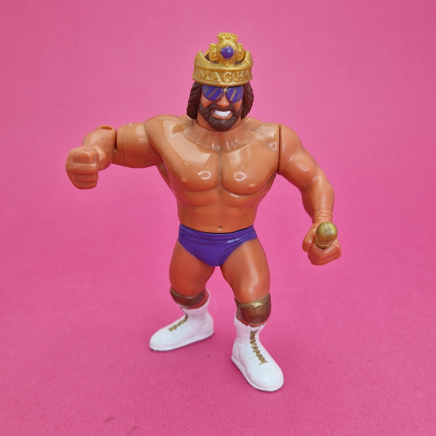 WWF HASBRO MACHO KING RANDY SAVAGE Vintage Wrestling Figure ☆ Original 90s Series 2