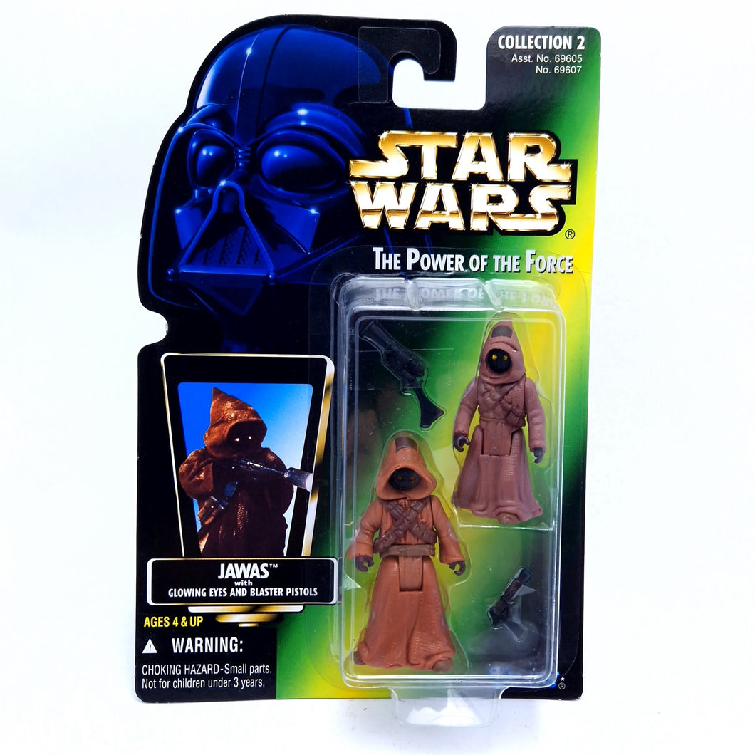 POTF ☆ JAWAS Star Wars Power Of The Force Figure ☆ Carded MOC Sealed 90's