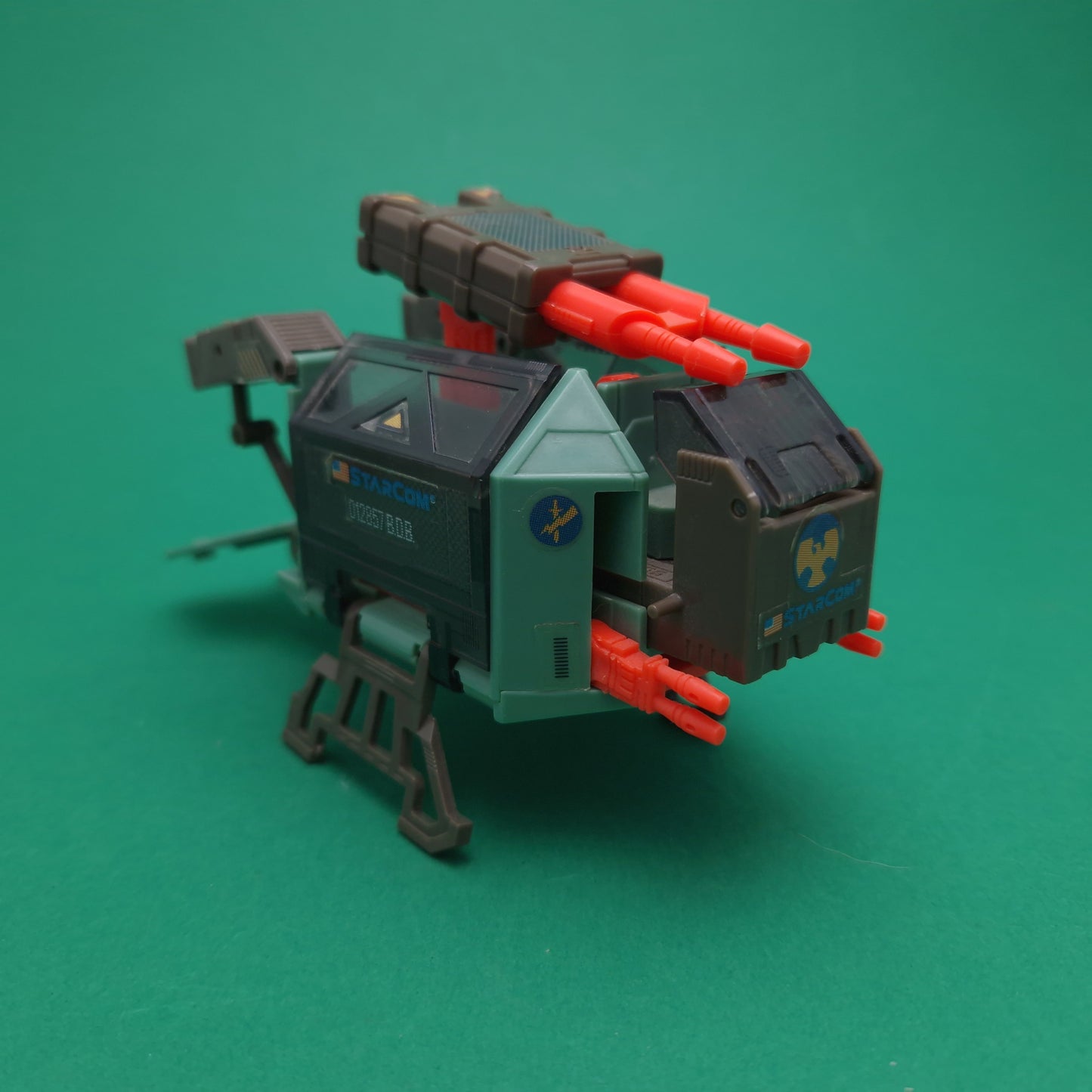 STARCOM ☆ MISSILE FOX TORNADO GUNSHIP EURO Exclusive Vehicle & Figures ☆ 80's Loose Vintage Coleco Mattel