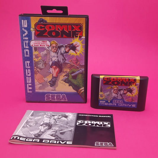 SEGA MEGA DRIVE ☆ COMIX ZONE ☆ Vintage Retro Game CIB Manual Boxed