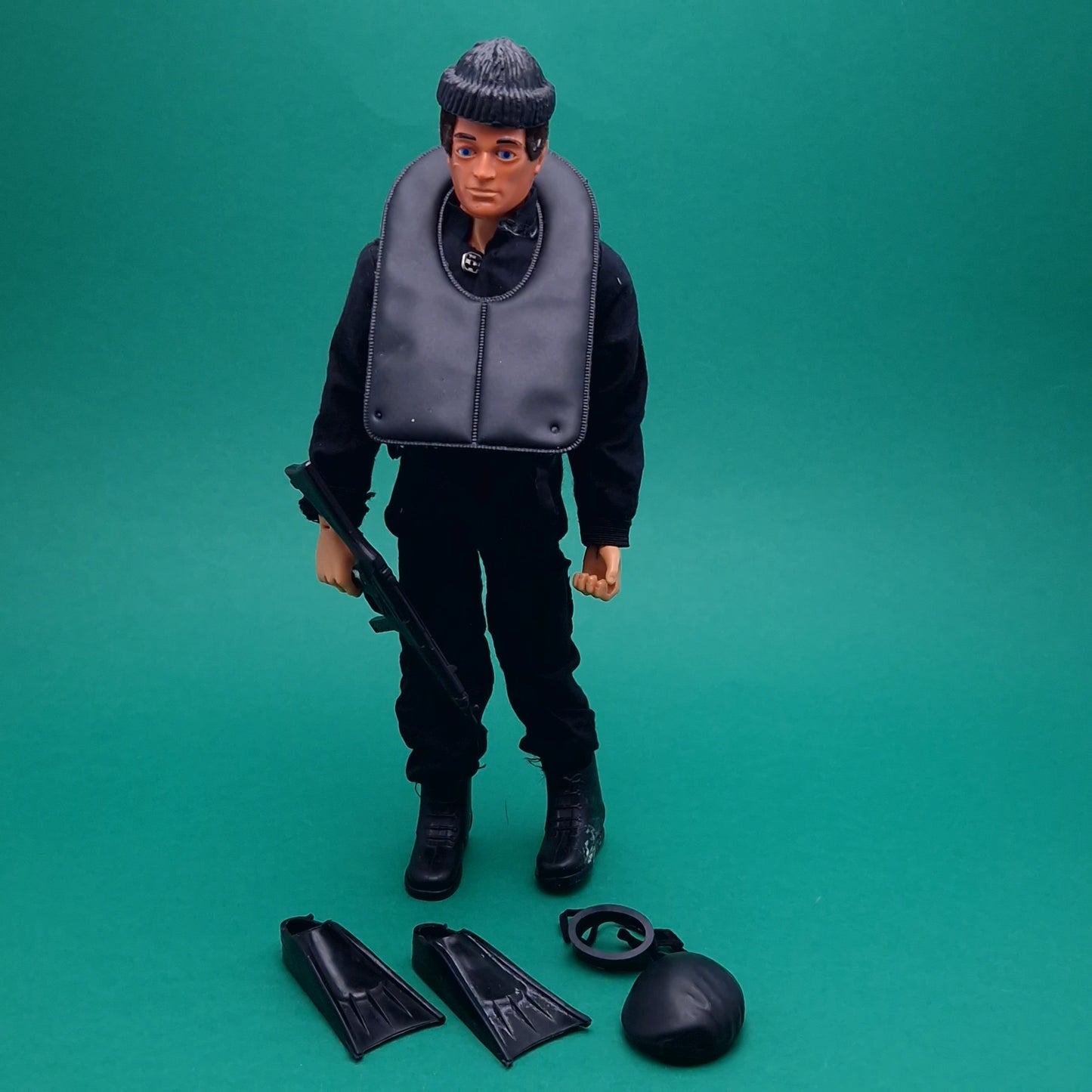 ACTION MAN ☆ SAS Parts Uniform & Eagle Eye Figure 80's ☆ Vintage PALITOY Loose