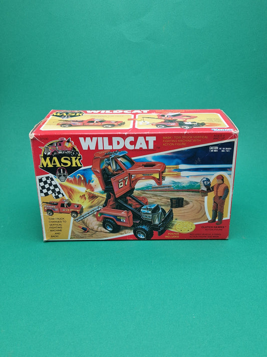 M.A.S.K ☆ WILDCAT Clutch Hawks Action Figure ☆ BOXED Vintage MASK Kenner 80s