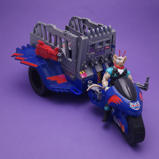 BIKER MICE FROM MARS ☆ JAIL CRUSIER Vintage Figure ☆ 90s Vehicle Loose