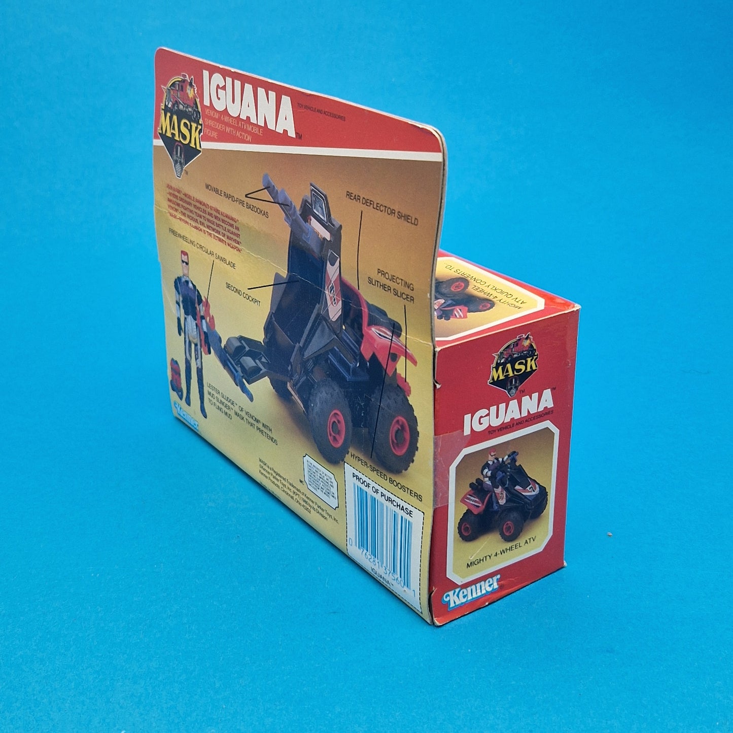 M.A.S.K ☆ IGUANA Lester Sludge Figure Vehicle ☆ US Sealed Boxed 80s Kenner MASK Vintage