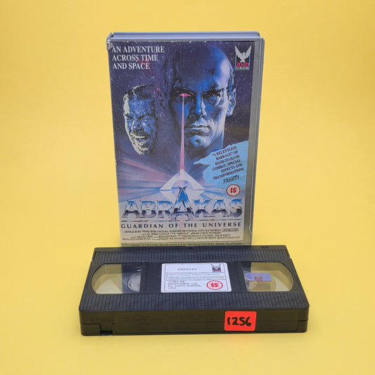 VHS Video ☆ ABRAXAS GUARDAIN OF THE UNIVERSE 1991 ☆ 15 Cert Big Box Ex Rental Vintage