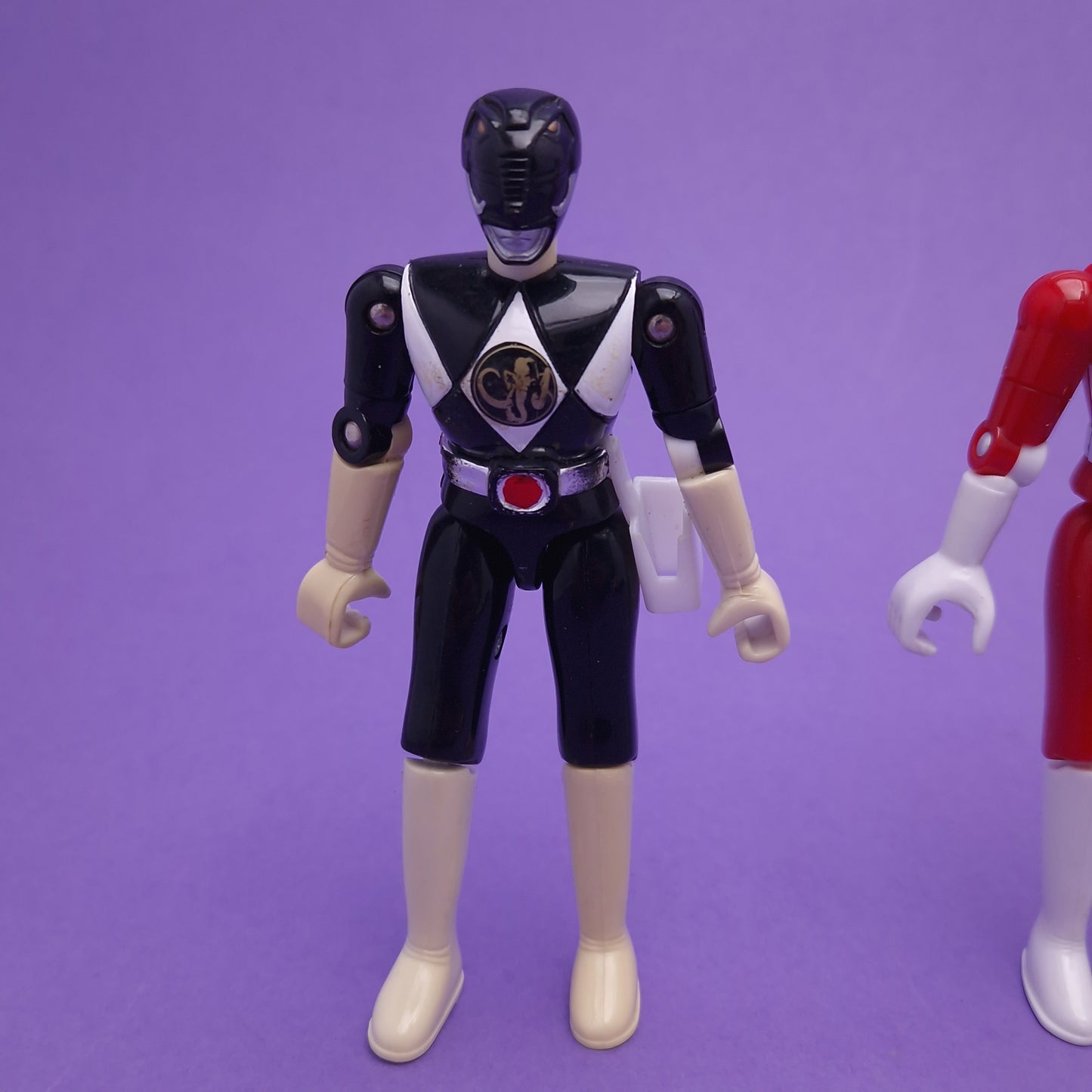 POWER RANGERS MMPR ☆ BLACK BLUE RED Rangers Figures ☆ Vintage Bandai 90s