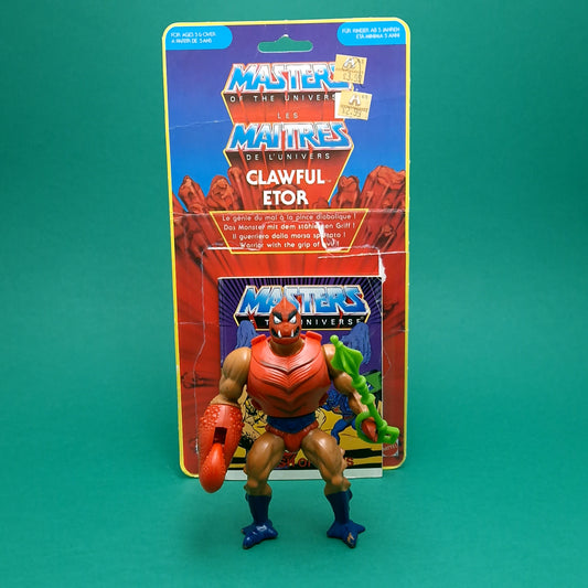 MASTERS OF THE UNIVERSE ☆ CLAWFUL Vintage Figure ☆ MOTU card 80s Mattel