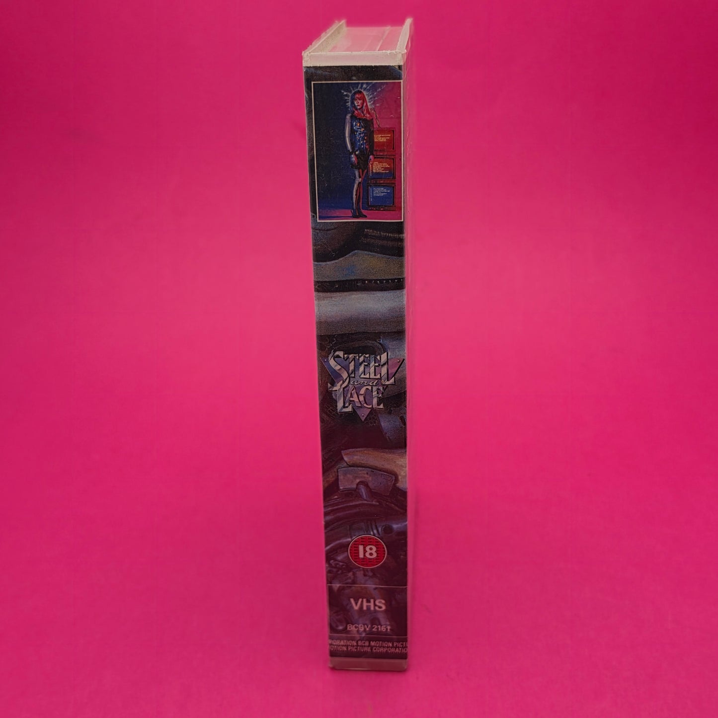 VHS Video ☆ STEEL LACE ☆ 18 Cert Big Box Ex-Rental SCREENER PROMO COPY Vintage Tape