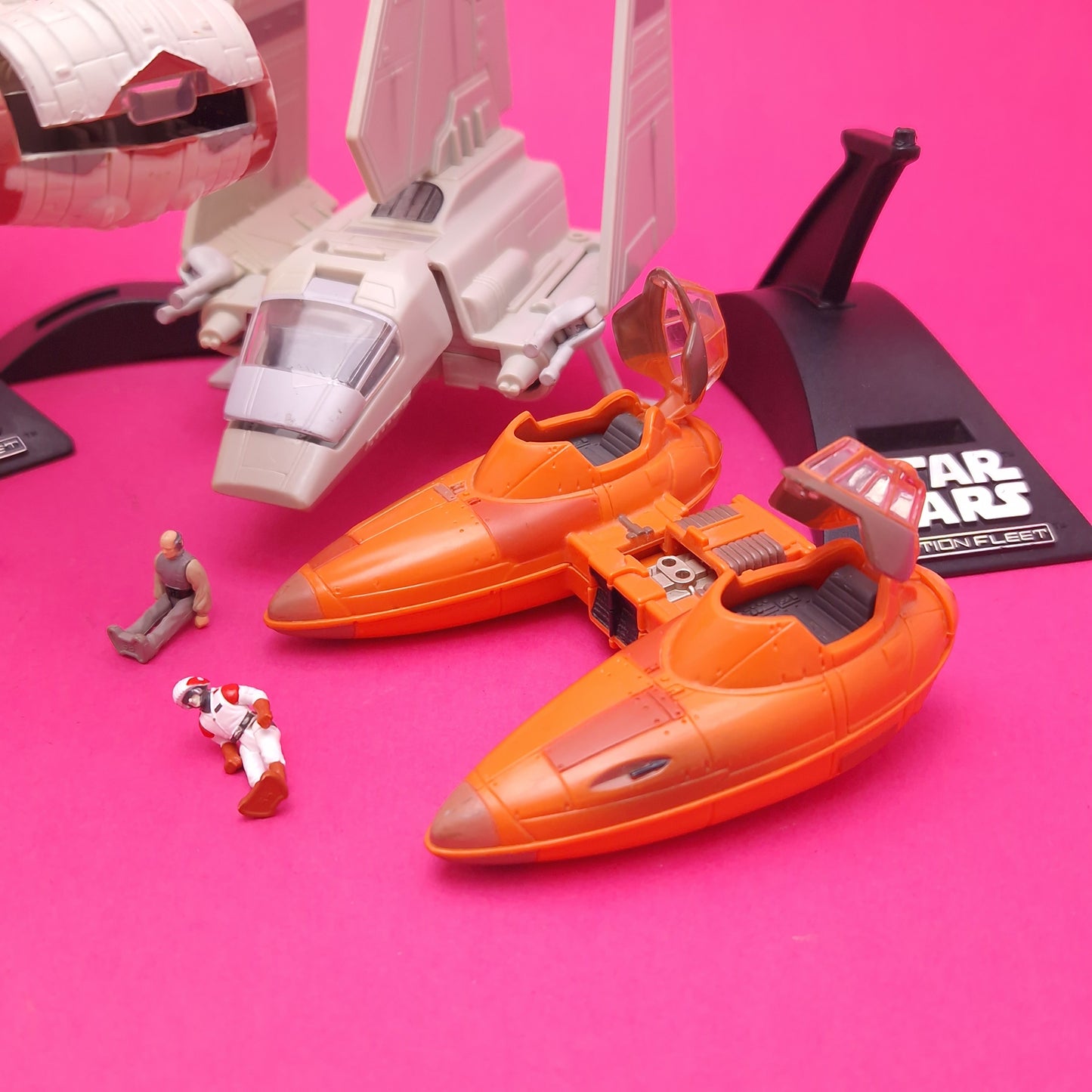 MICRO MACHINES ☆ STAR WARS ACTION FLEET BUNDLE TWIN-POD IMPERIAL SHUTTLE Blockade Runner Vintage ☆ 90s Loose